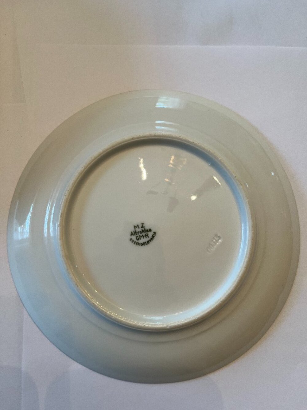 Six vintage, fruit-themed porcelain dessert plates by MZ Altrohlau CM-R - Picture 3 of 13